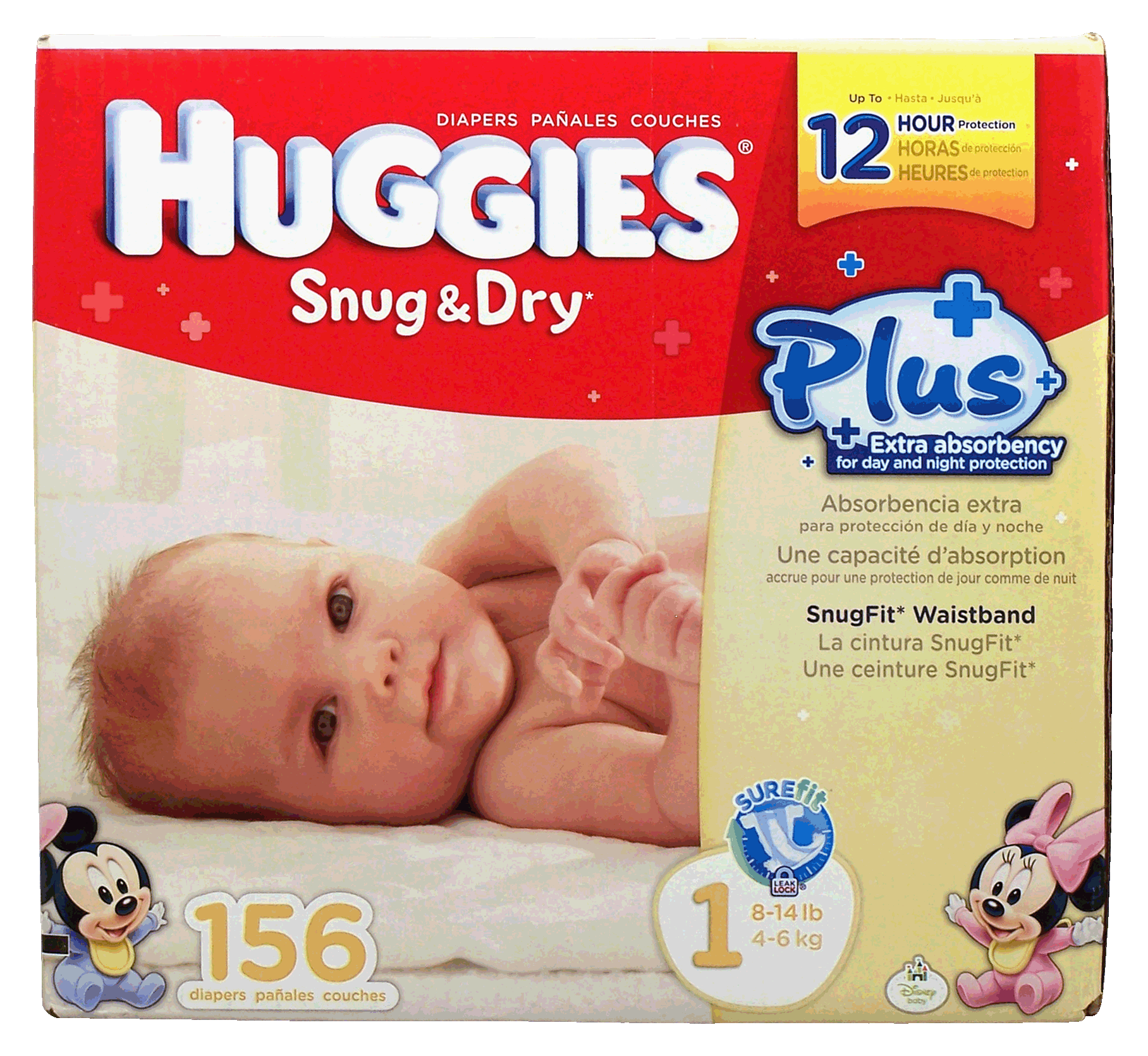 Huggies Snug & Dry baby diapers, size 1, 8 to 14-lb. Full-Size Picture